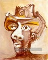 Tete d Man au chapeau 1971 cubiste Pablo Picasso
